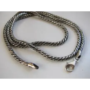  Oxidized Silver Chain